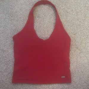 Cute red Hollister halter top